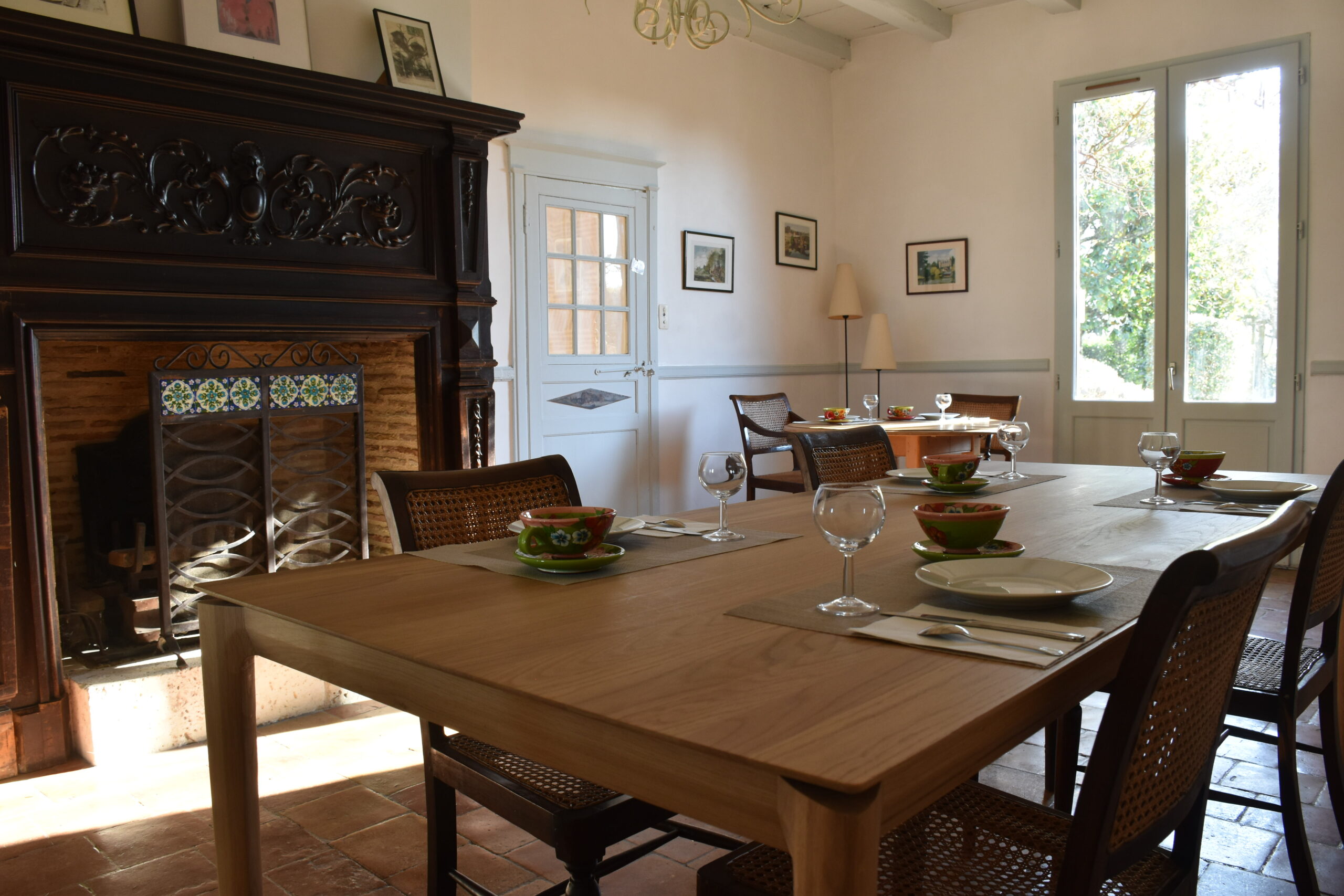 salon petits-déjeuners, chambres d'hôtes, Domaine Bellevue Cottage, Bergerac